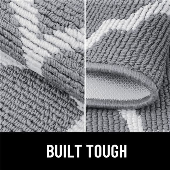 Indoor Door Mat, 47x20, Non-Slip Absorbent Resist Dirt Entrance Mat, Washable - Picture 2 of 6